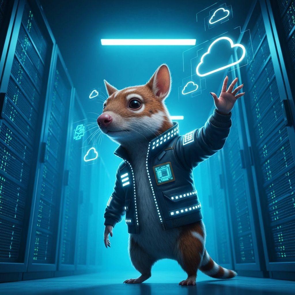 Object storage infrastructure with numbat mascot